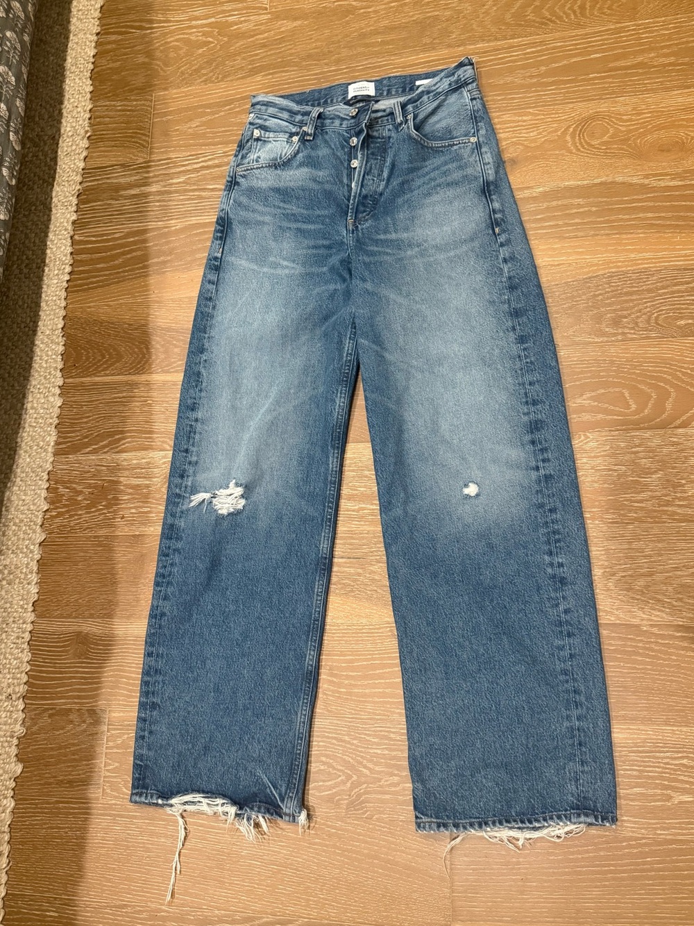 Citizens of Humanity Ayla wide-Leg Distressed Women's Jeans sz 25